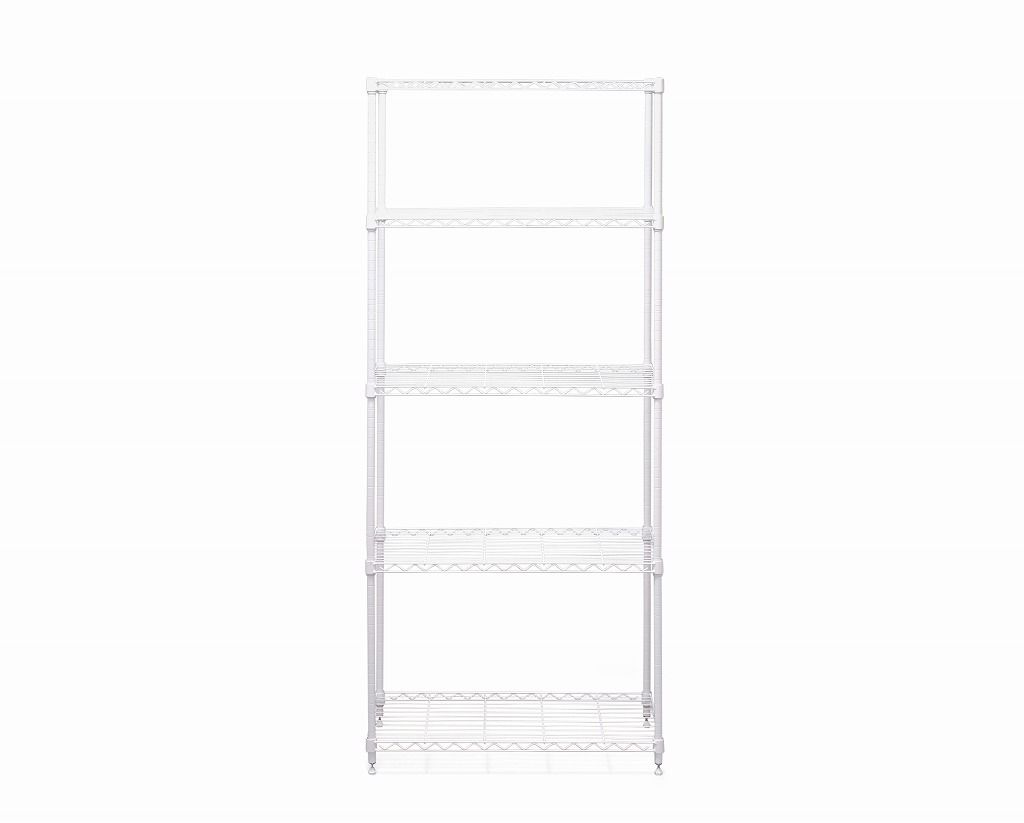アイリスオーヤマ カラーラック メタルラック 5段 幅約75×奥行約35×高さ約180? ポール径19mm ホワイト CMM-75185 IRIS OHYAMA