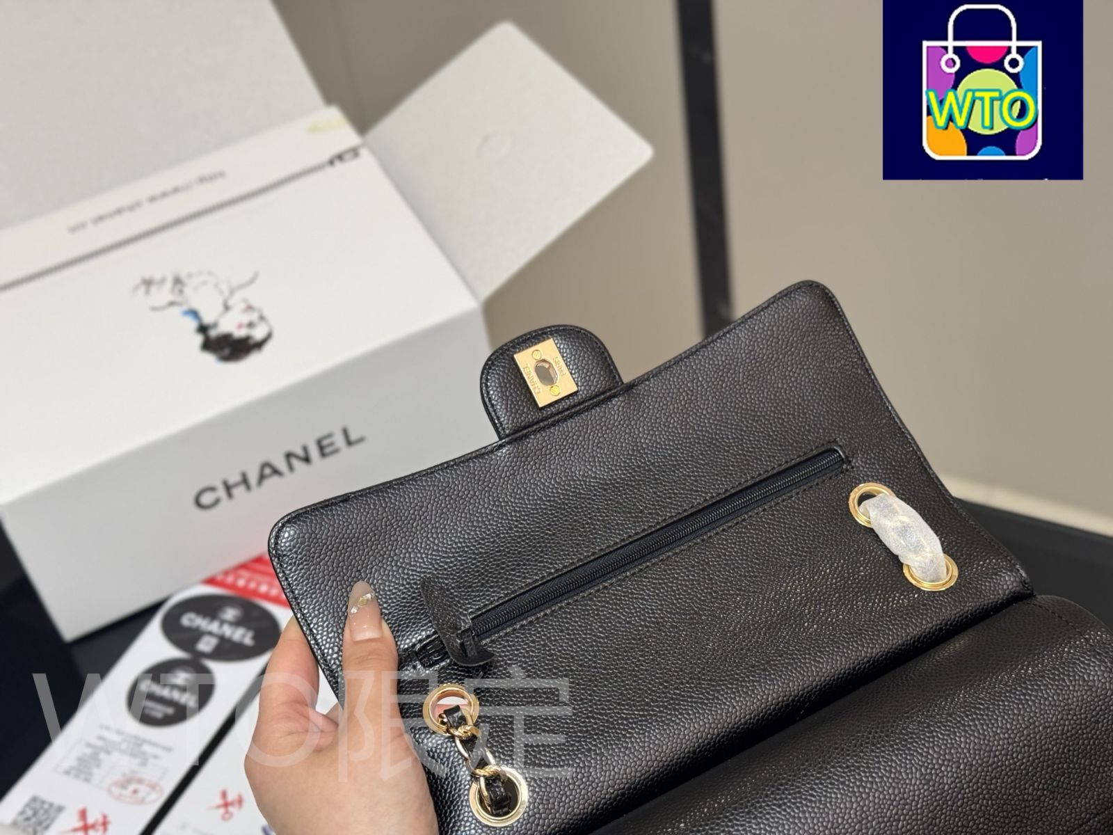 今日特価】CHANEL CF 25cm トップグレード サーモンレザー