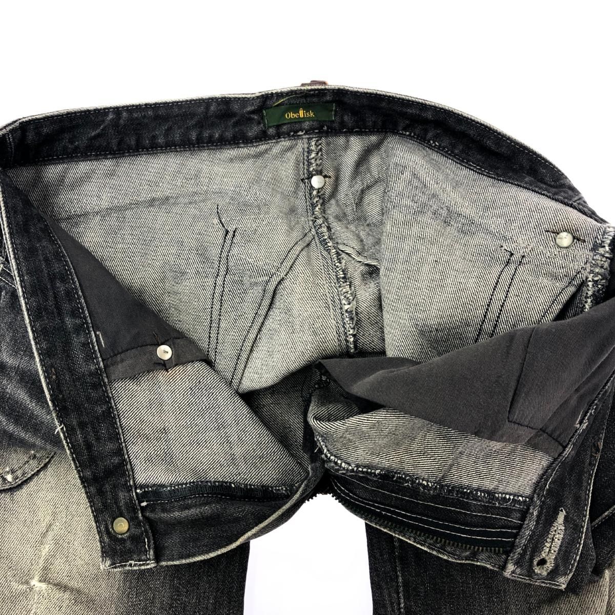 Obelisk/オベリスク デニムパンツ黒系 　size32　used 2025年最新】Obelisk パンツの人気アイテム - メルカリ
