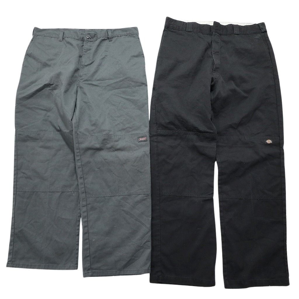 古着卸 ディッキーズ Dickies ダブルニー パンツ 8枚セット メンズ W38 W40 ワイドストレート ワークパンツ 古着 NB9735