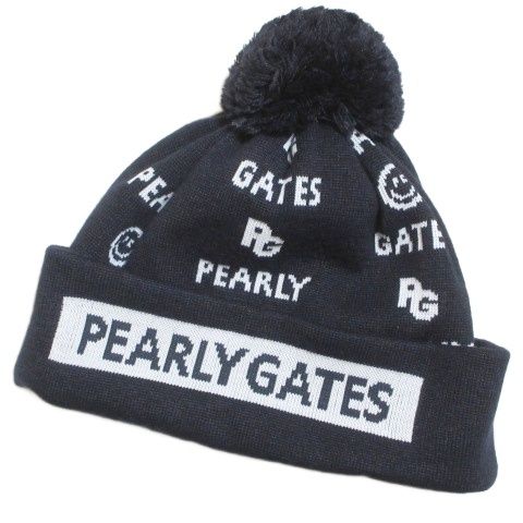 パーリーゲイツ PEARLY GATES 美品 21AW ニット帽 053-1287112