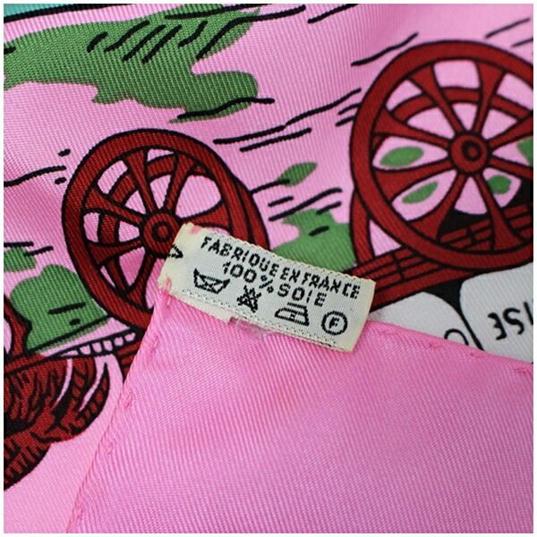 エルメス シルク スカーフ カレ90 オムニバスと白い貴婦人のゲーム