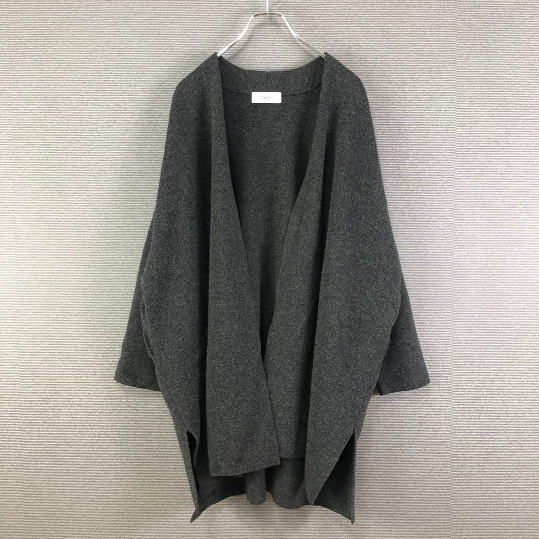 ANAYI ウールカシミヤスムース カーディガン ロングカーディガン 36