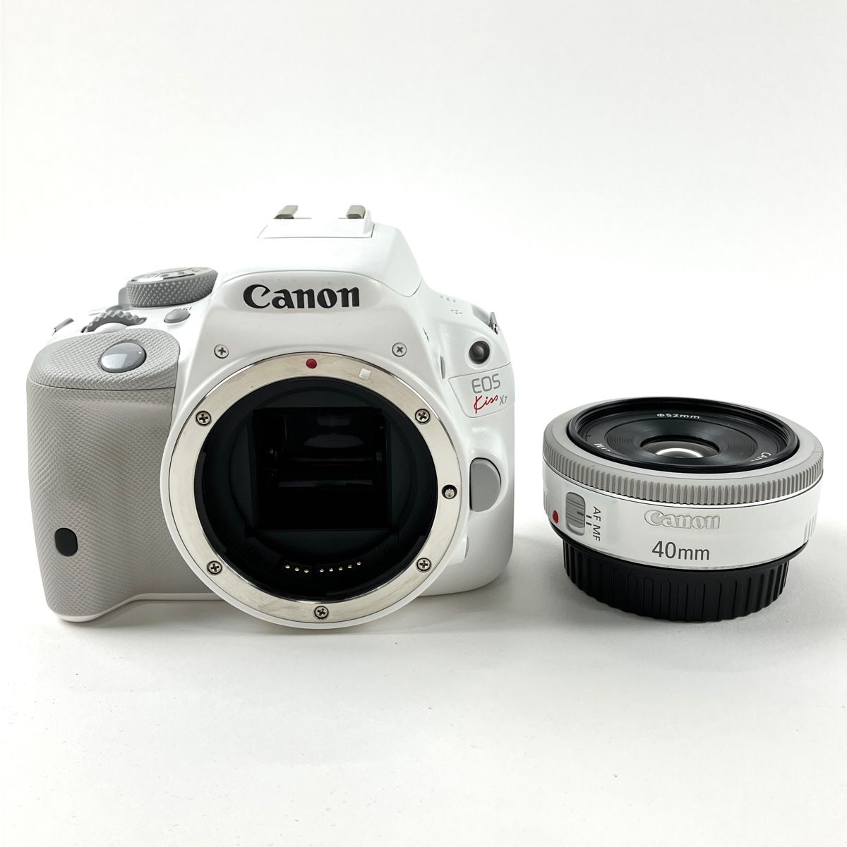 キヤノン Canon EOS Kiss X7 + EF 40mm F2.8 STM ホワイト デジタル ...
