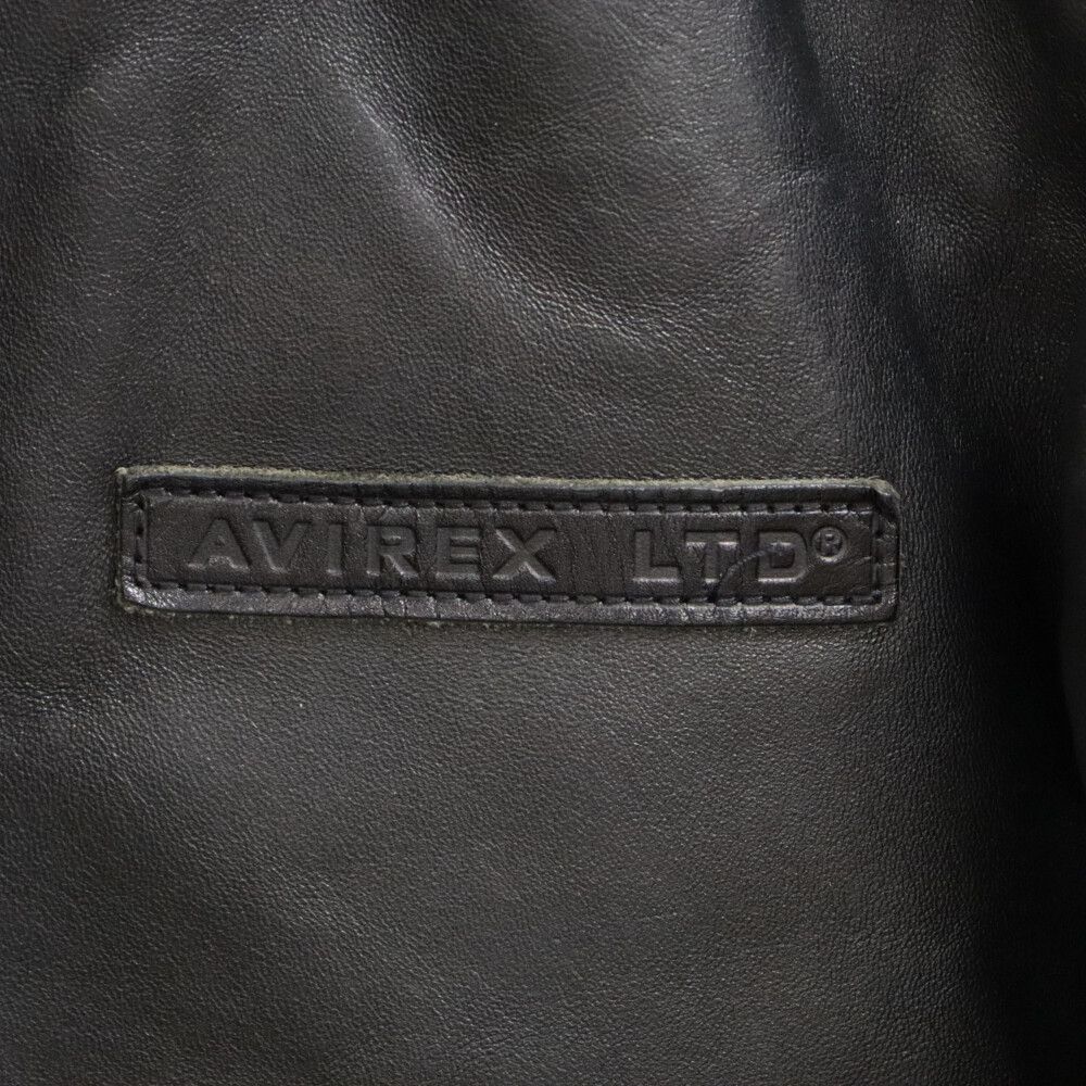 AVIREX (アヴィレックス) A-2 FLIGHT JACKET ANTIQUE LANB A-2 アンティークラム フライトジャケット  JH4250_783 ブラック