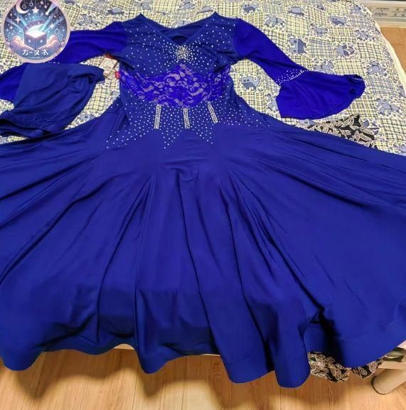 社交ダンスドレス モダンダンス 透けません レース オーダーメイド