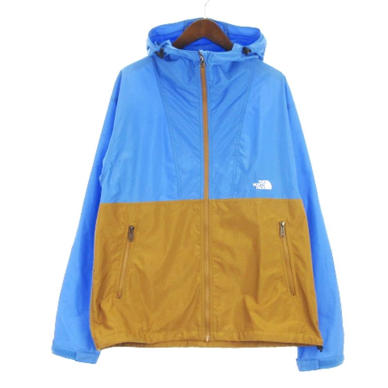 ザノースフェイス THE NORTH FACE Compact Jacket コンパクトジャケット フーディ ジップアップ バイカラー NP72230 ブルー ブラウン L