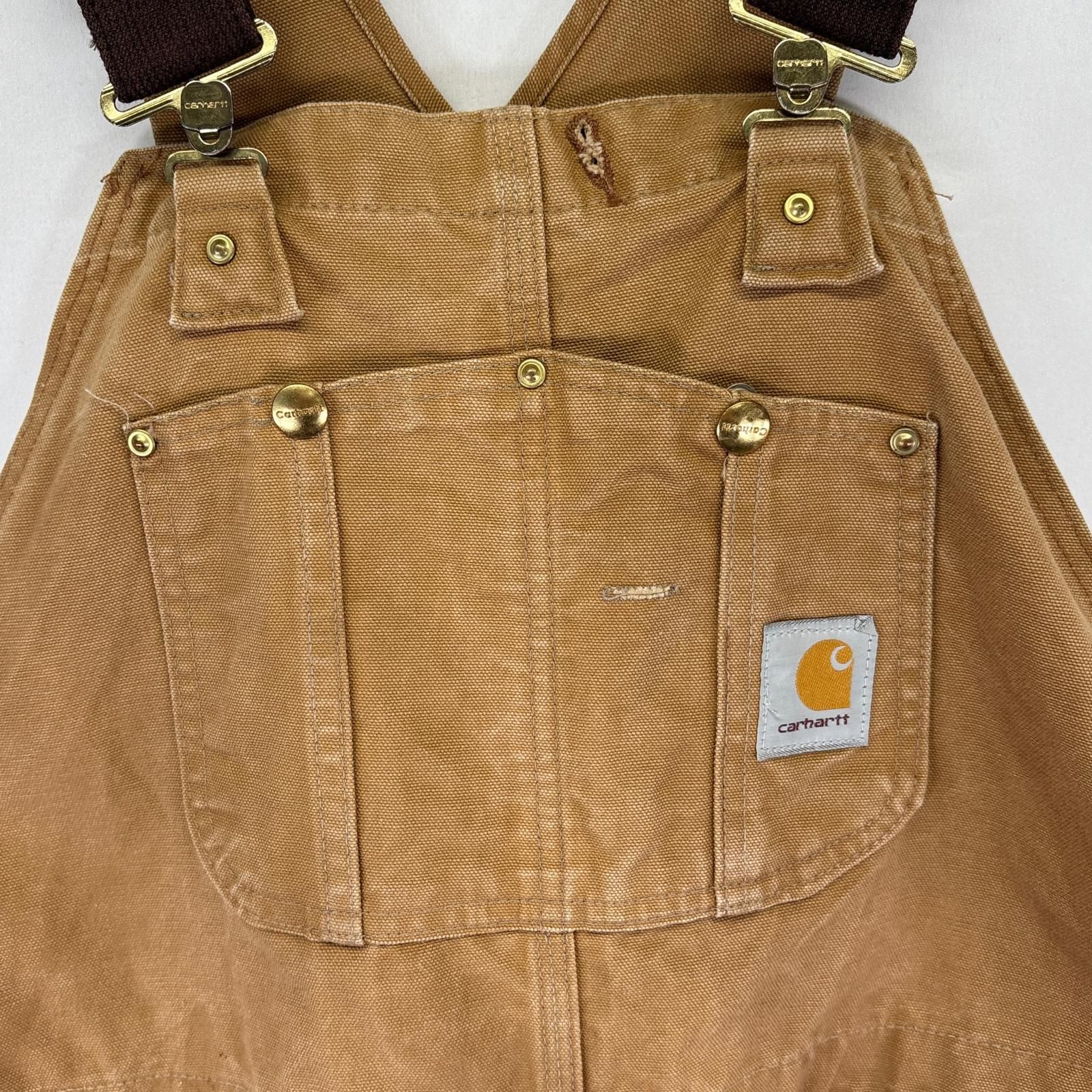 carhartt カーハート オーバーオール USA製 ダック地 海外古着 80年代 ビンテージ USA製 Carhartt カーハート ダック地