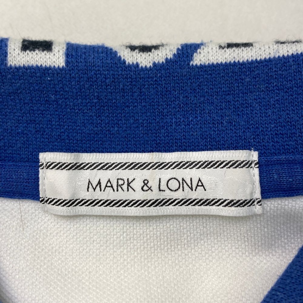 サイズ：L MARK&amp;LONA マークアンドロナ  ×Disney 半袖ポロシャツ スカル×ミッキー ホワイト系 [240001237308] ゴルフウェア レディース ストスト MARK&LONA マークアンドロナ ×Disney 半袖ポロシャツ スカル