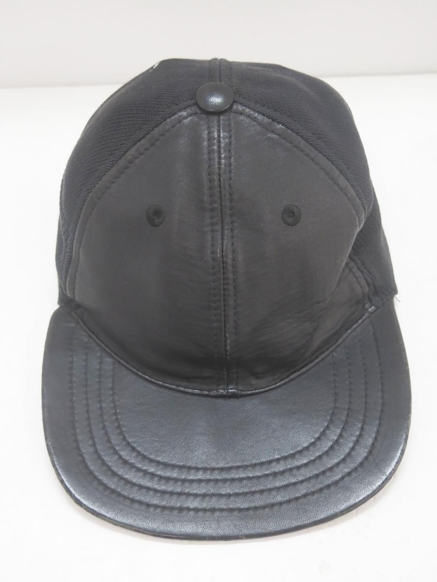 Maison Martin Margiela メゾンマルタンマルジェラ S50TC0007 15AW レザー切替 キャップ