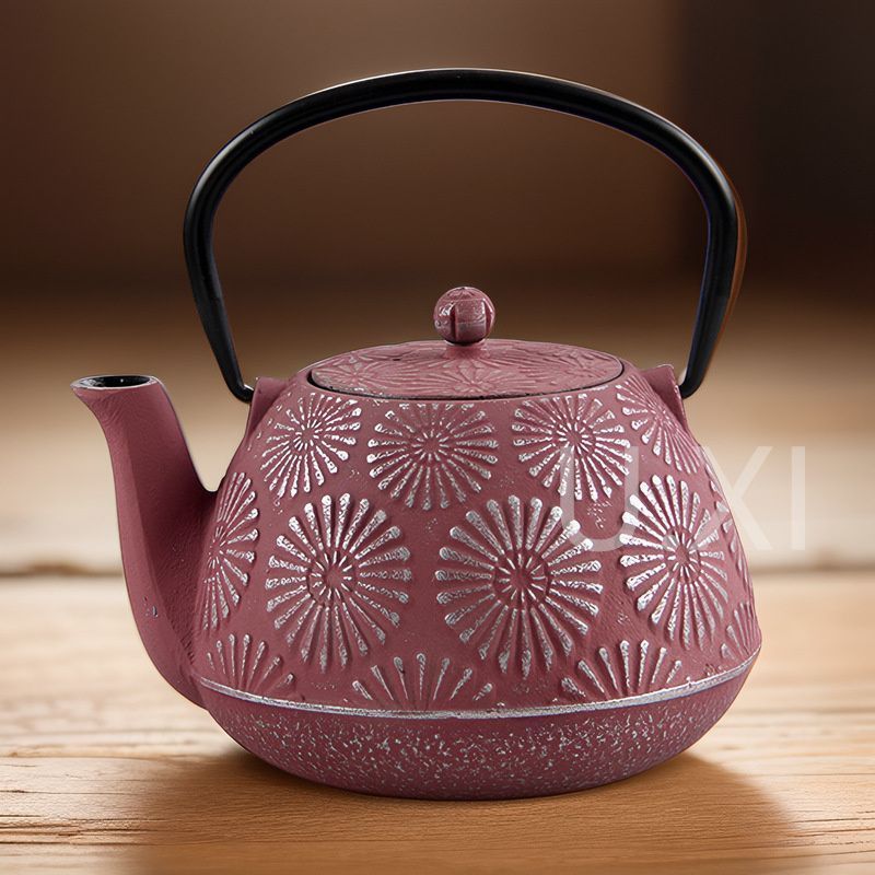 新鋳鉄純手作り鉄製ティーポットおしゃれな鉄瓶ポット直火Tipo YEDA ZgV8260