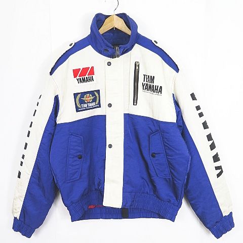 新品 TEAM YAMAHA ナイロンジャケット バイク ライダース ブルゾン チームヤマハ TEAM YAMAHA ナイロン ブルゾン 中綿 ライディング