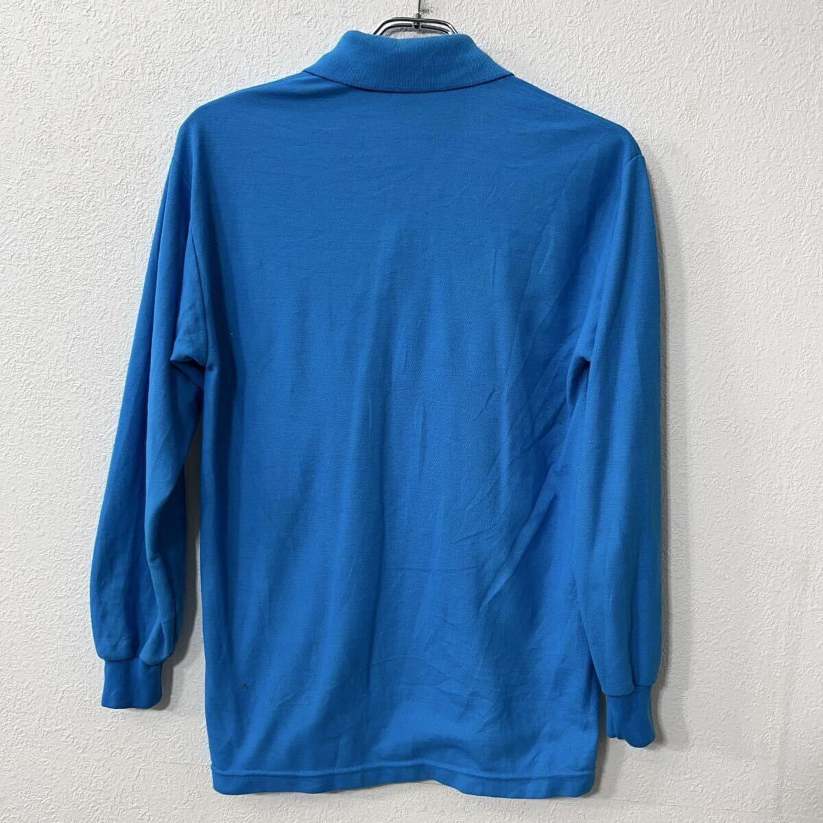 新品未使用 LACOSTE ラコステ ポロシャツ ブルー青 鹿の子 日本製 古着 LACOSTE(ラコステ) 22AW 鹿の子ポロシャツ L／S Polo Shirt MADE