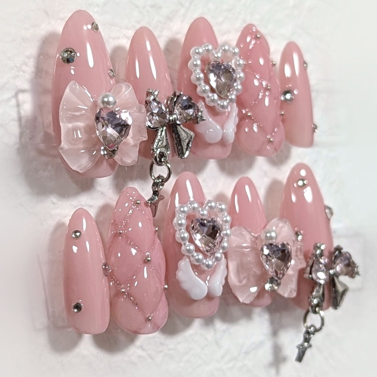 ネイルチップ サイズオーダー可 現品あり スキニーオーバル 量産型  