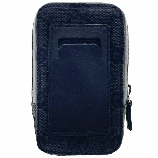 グッチ シガレットケース GGキャンバス レザー 革 ブラック 黒 92767 GUCCI タバコケース たばこケース 煙草入れ たばこ入れ アイコスケース iQOSケース ポーチ 小物入れ ブランド小物