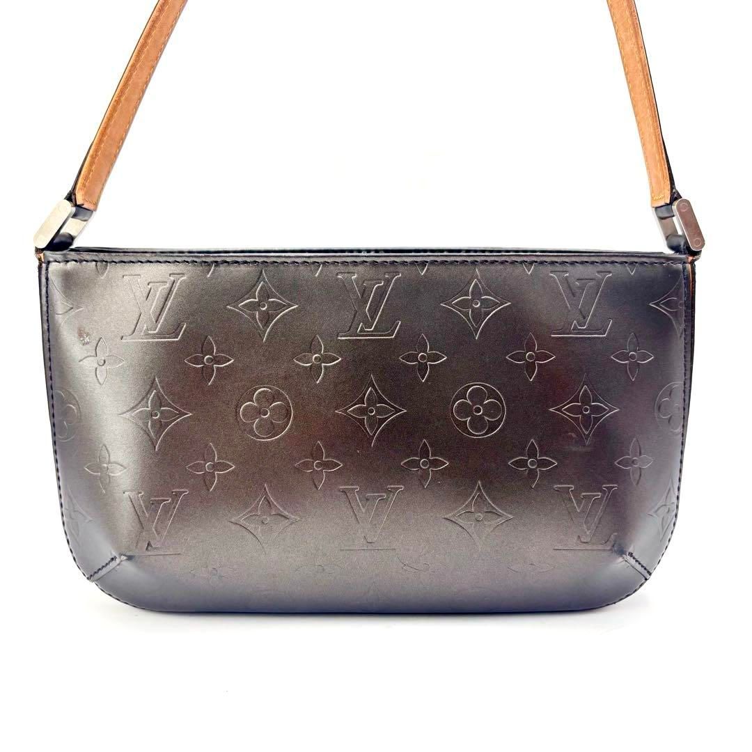 ルイヴィトン M55142 モノグラムマット ファウラー ノワール ハンドバッグ ポシェット ポーチ ハンドバッグ 黒