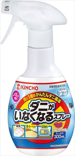 まとめ買い-24点セット ダニがいなくなるスプレーＶ ３００ＭＬ フローラル 大日本除虫菊 金鳥 殺虫剤 ダニ