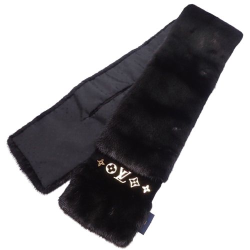 ルイ・ヴィトン マフラー ブラック 楽天市場】≪新品≫ルイヴィトン マフラー エシャルプ シンプリーLV