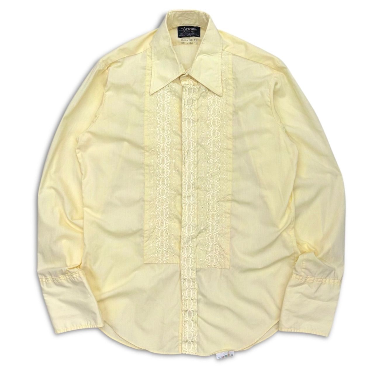 70s ARROW Chemise de Soirée ドレスシャツ shirt カフスシャツ