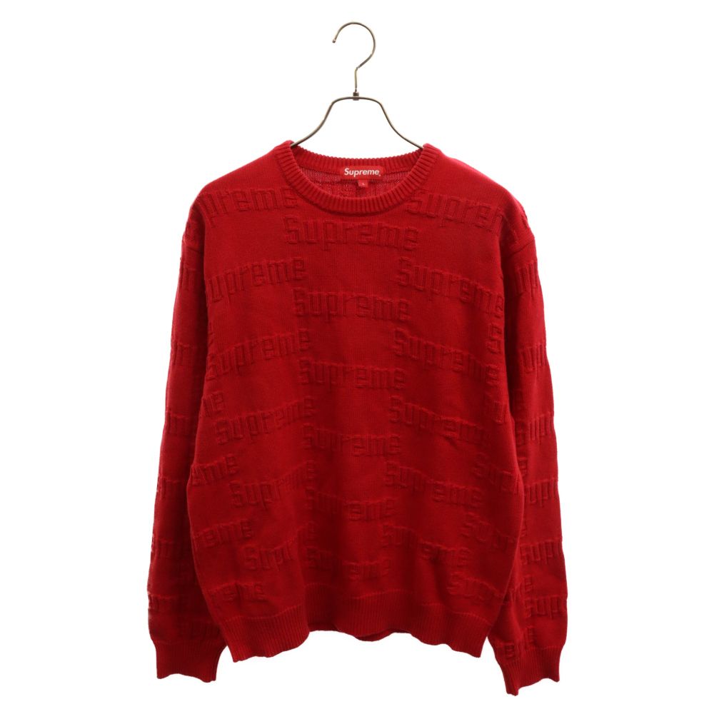 SUPREME (シュプリーム) 19AW Raised Logo Sweater レイズドロゴ