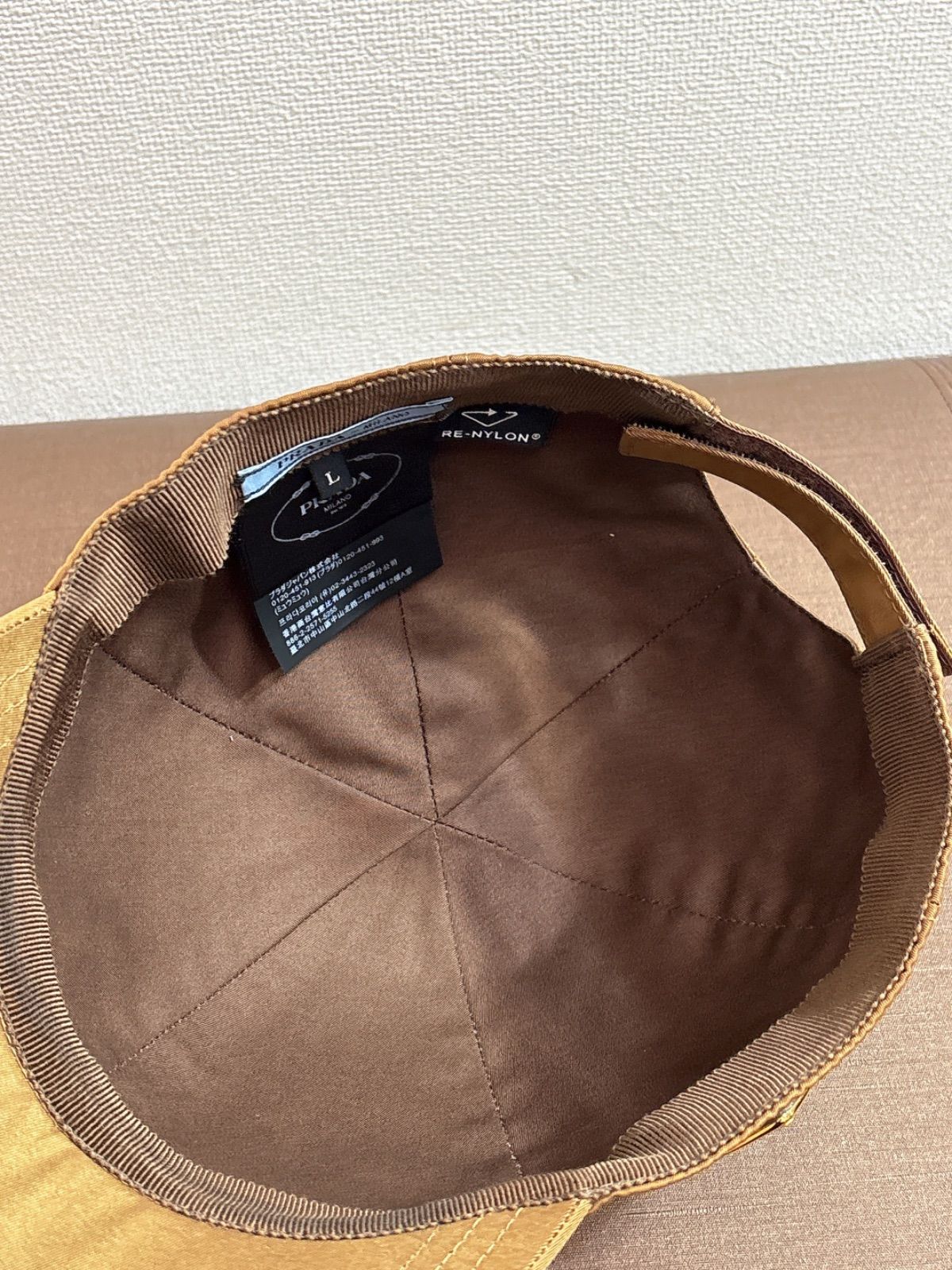極美品】即完売品 PRADA Re-Nylon ベースボールキャップ ブラウン 