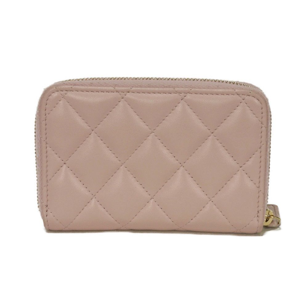 CHANEL シャネル ココ パール ジップ コインパース ココマーク