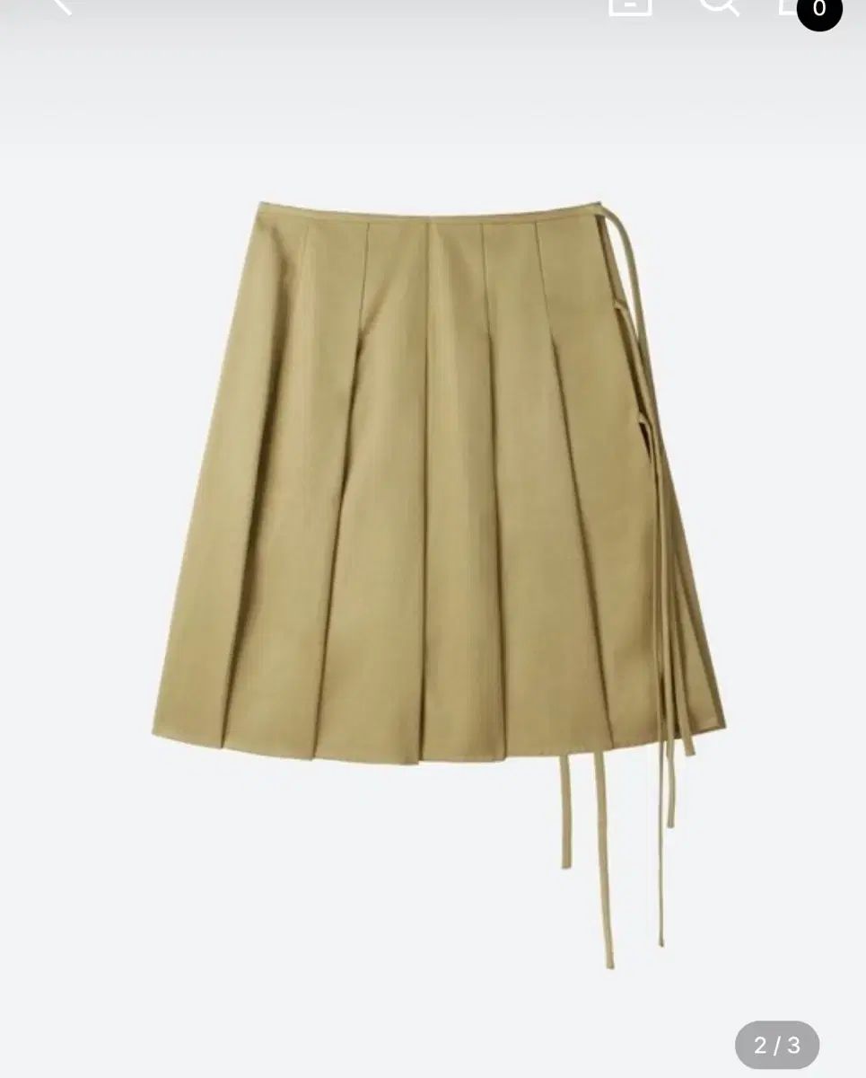 MOONSUN ムーンサン M C Ribbon Pleated Wrap スカート