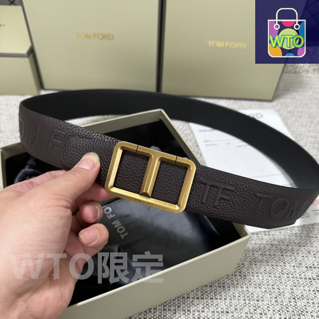 今日特価】Tom Ford トムフォード ダブルフェイスレザーベルト