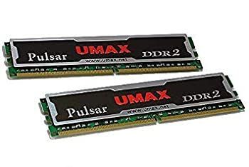 UMAX Pulsar デスクトップ用 DDR2 メモリー 4GB (2GB 2枚組) DDR2-800 Dual Set 240pin DCDDR2-4GB-800