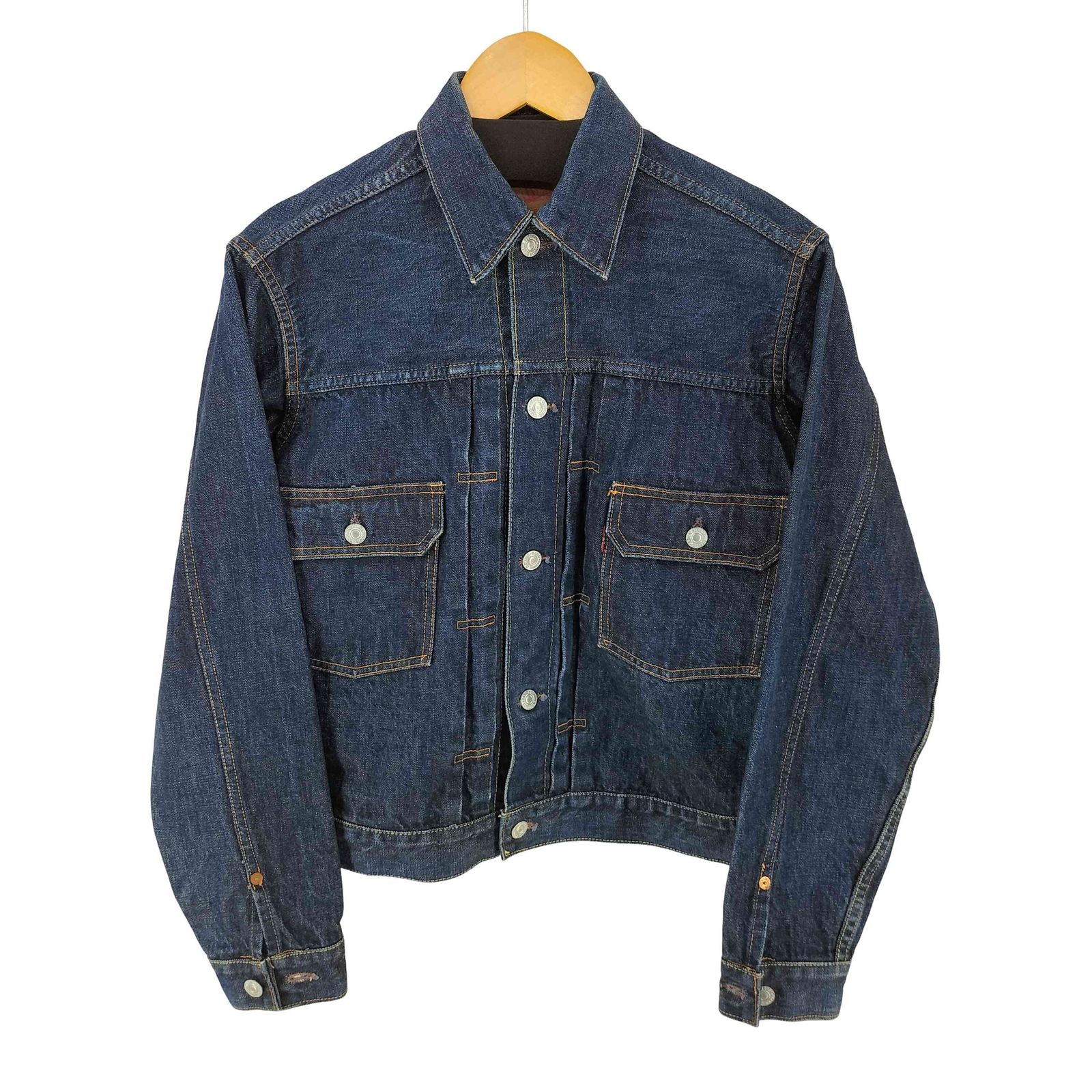ドゥニーム Denime AUTHENTIC 507 2ndデニムジャケット 濃紺 ハギ付 メンズ 実寸 肩幅43身幅53着丈53