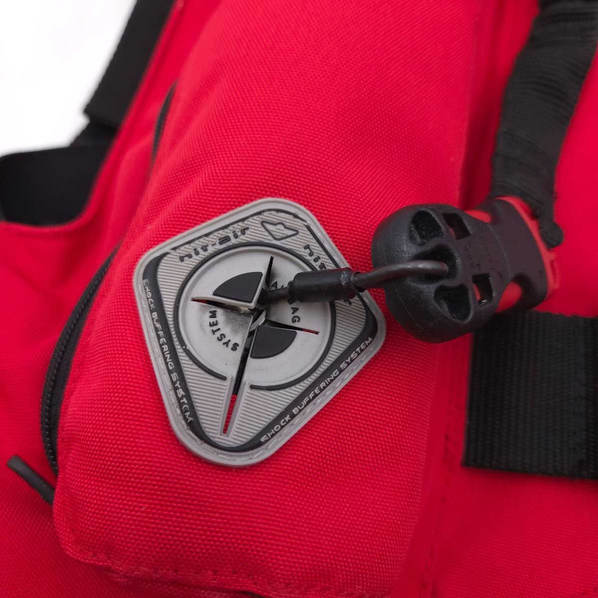 ヒットエアー 一体型エアバッグ プロテクター ベスト XS-M レッド hit-air