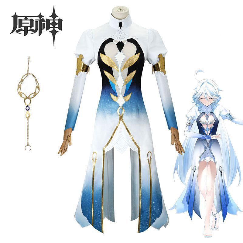コスプレ服です Genshin 原神 フォンテーヌ 魔神 フォカロルス フリーナ ダンスドレス 罪人の円舞曲 魔神服 キャラクター コスプレ イベント コスチューム cosplay party 仮装