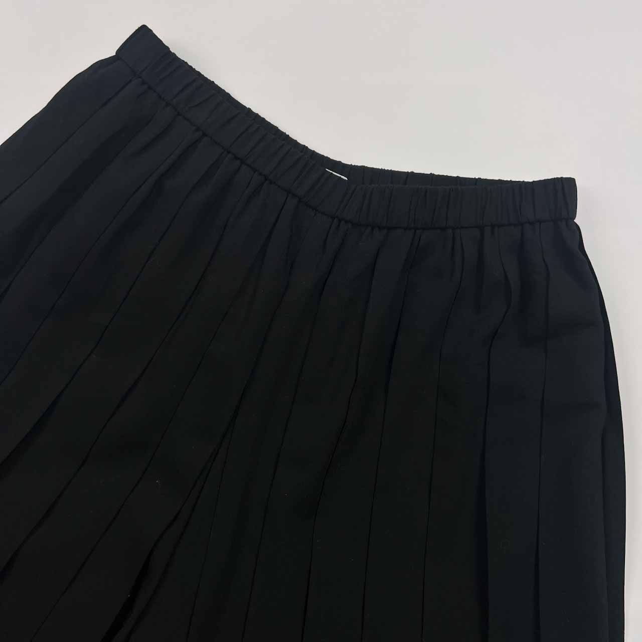 【美品】センソユニコ 慈雨ジウ 変形ボトムス ワイドパンツ ブラック 40 未使用】慈雨/ストレッチリネン変形ワイドパンツ/ブラック/40号