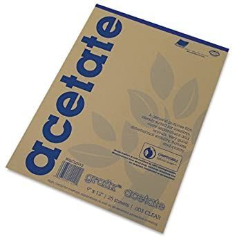 文房具・事務用品 Acetate Film Sheets (Set of 25) Size: 43cm x 36cm