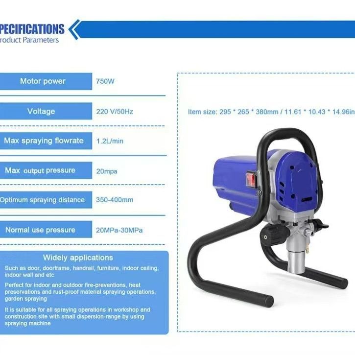 プロフェッショナル高圧エアレス噴霧器電動塗料噴霧機多目的塗装ツールホーム改善機器