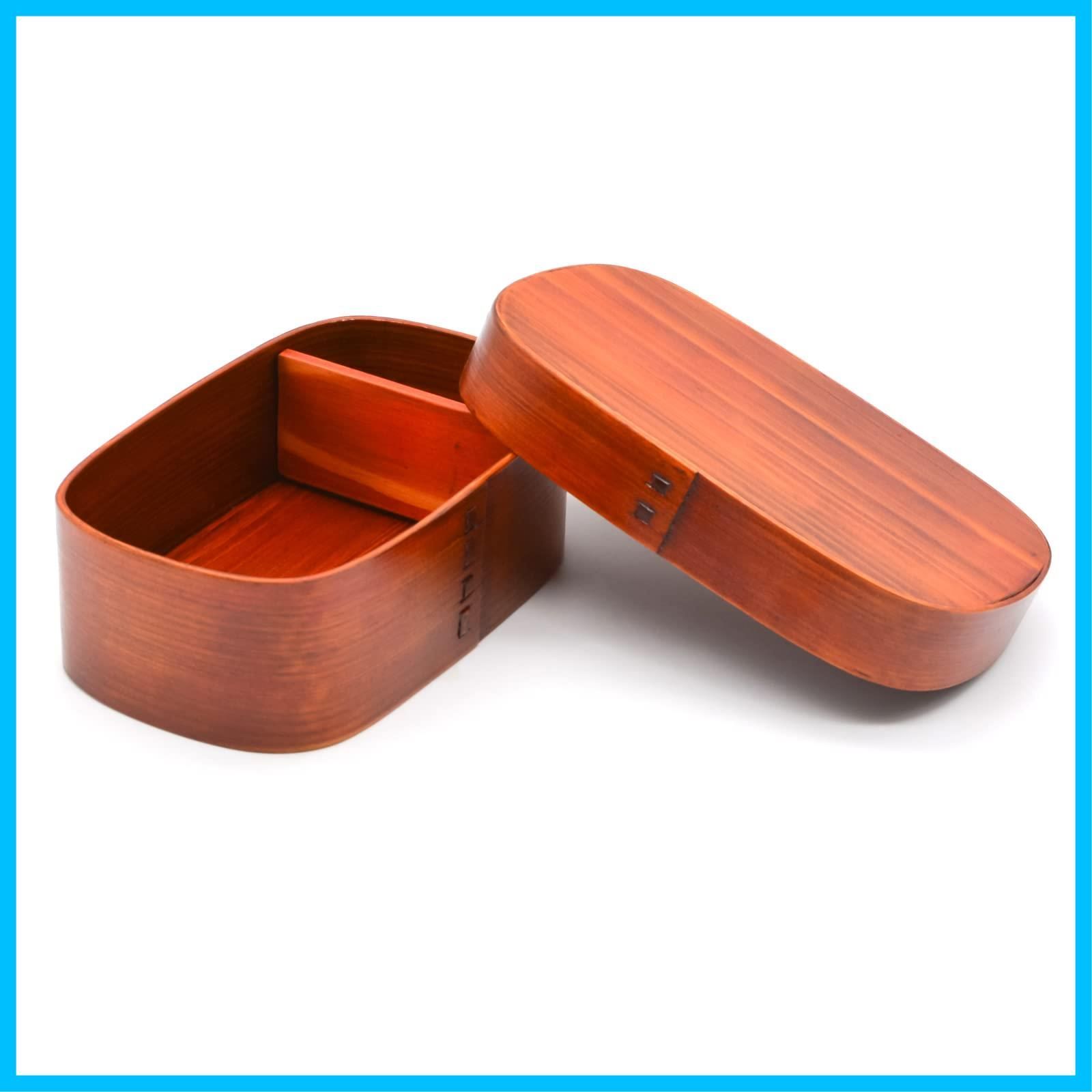 特価商品】bento box store) 曲げわっぱ wappa 木製 漆塗り 約17