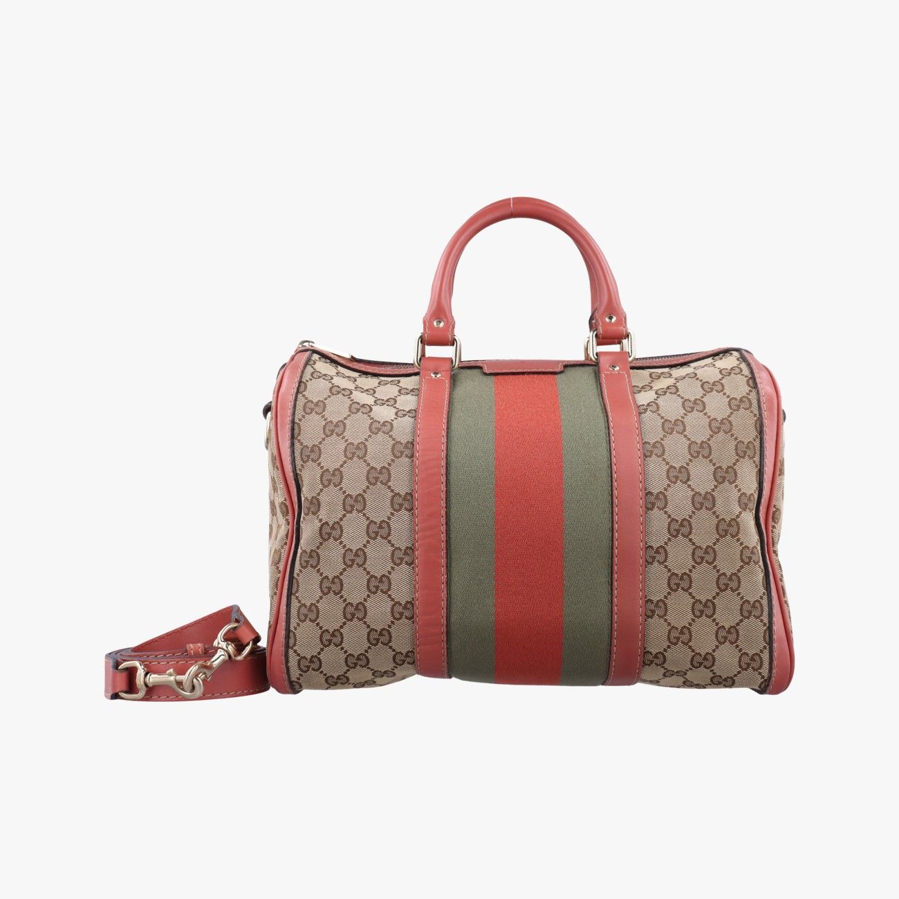 グッチGucciシェリーライン ベージュ×マルチ レザー×ファブリック 247205 B7961816