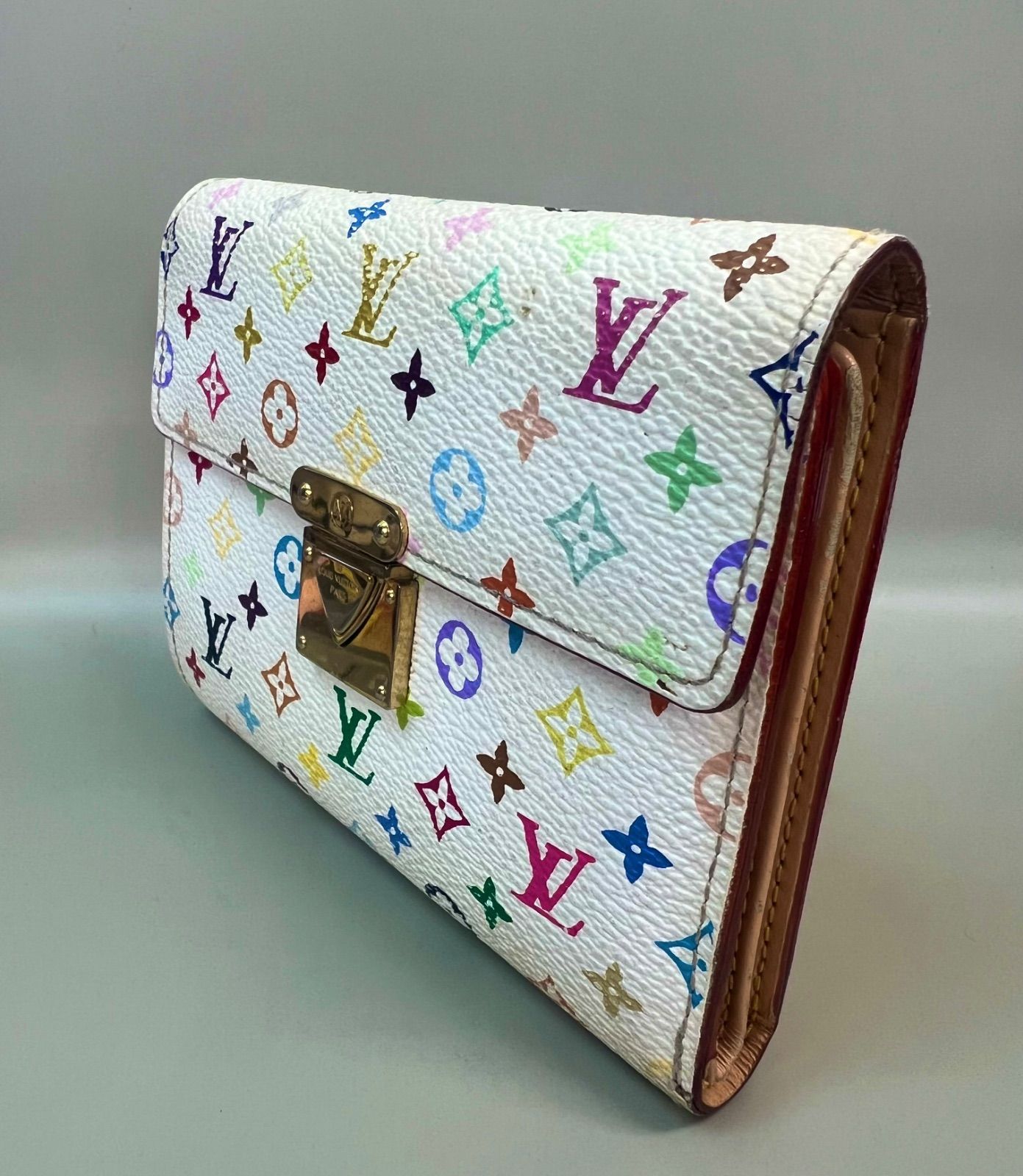 ルイヴィトン 三つ折り財布 モノグラム・マルチカラー ポルトフォイユ