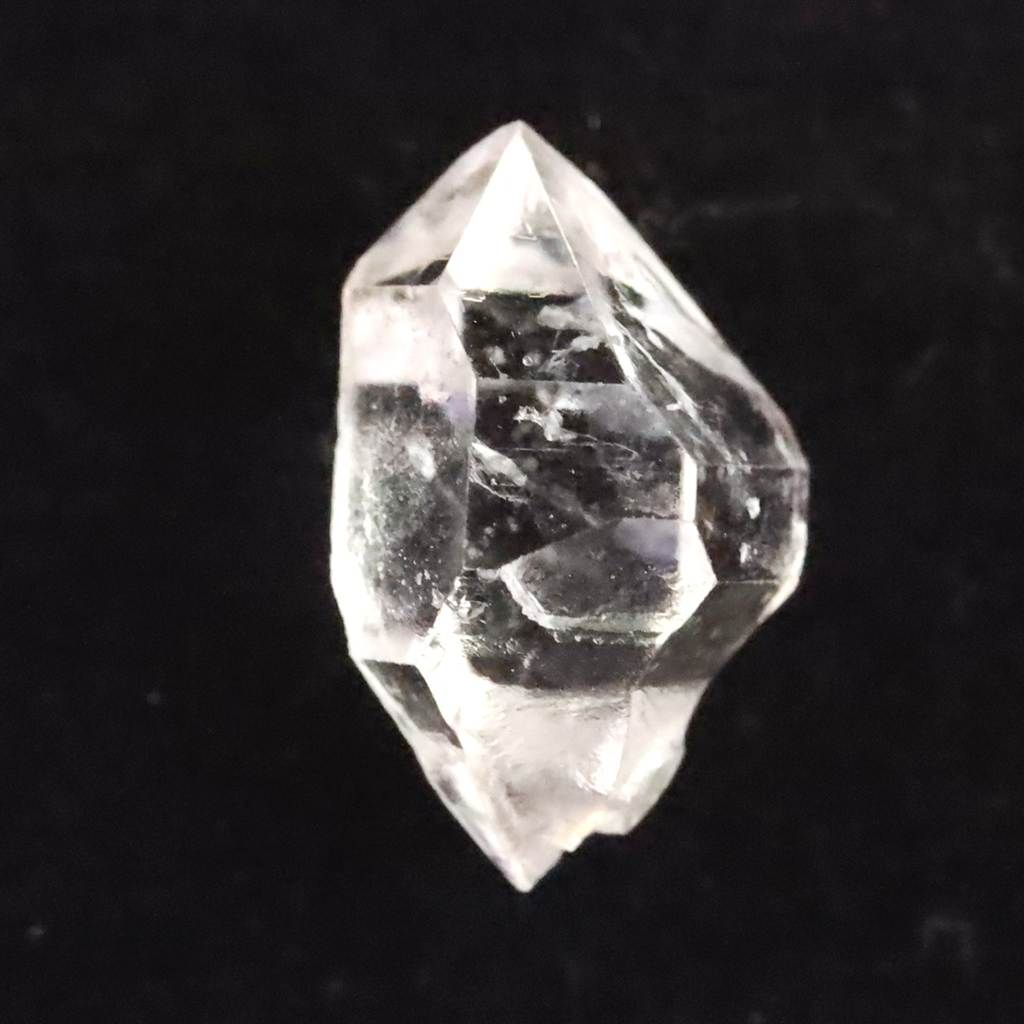 米国NY州産 ハーキマーダイヤモンド AAA+ 14mm原石 結晶 1.14g 【榎本