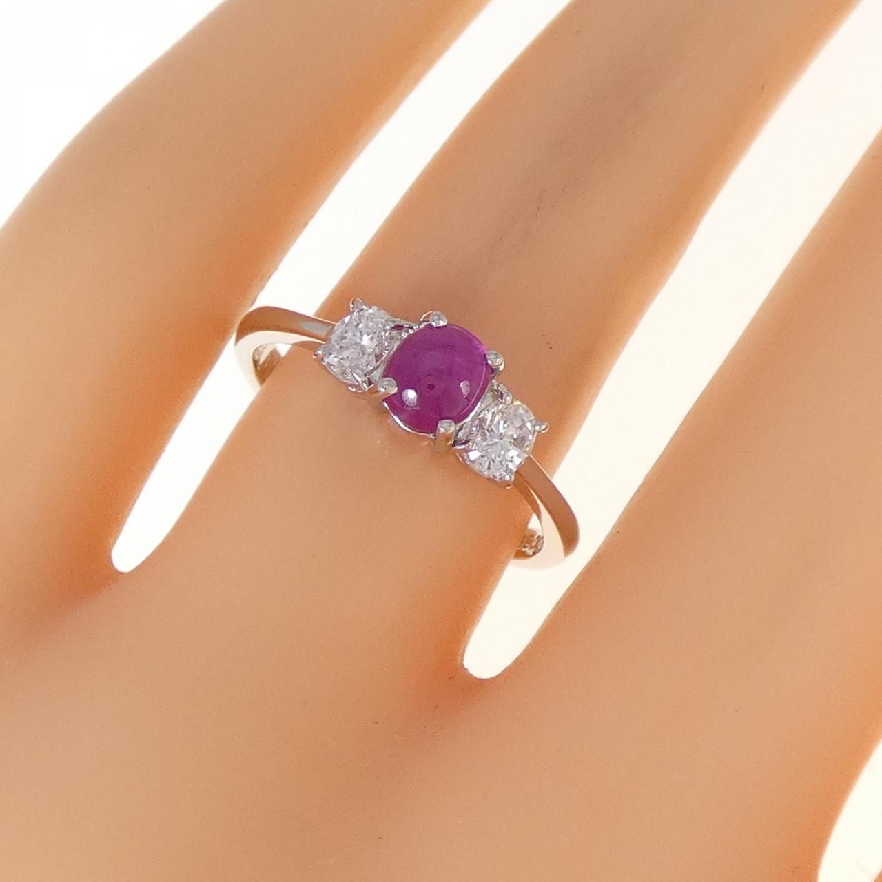 PT900 スタールビー リング 0.93CT - メルカリ 