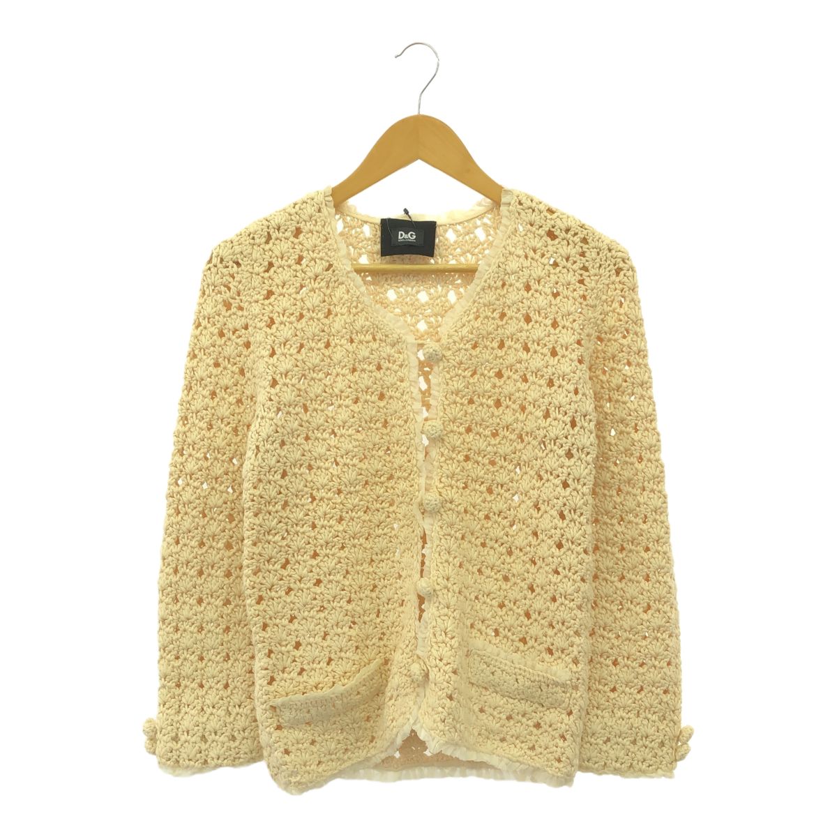 アンティーク アイリッシュクロシェレース 多層パンジー向日葵三つ葉