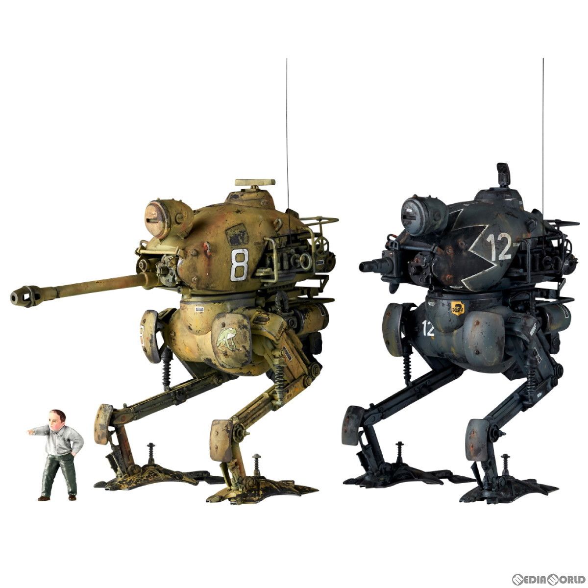 海洋堂 1/35 パックレーテ［短砲身］ 塗装済完成品マシーネンクリーガー ARTPLA 1/35 パックレーテ[長砲身・短砲身]&ビクター マシーネン