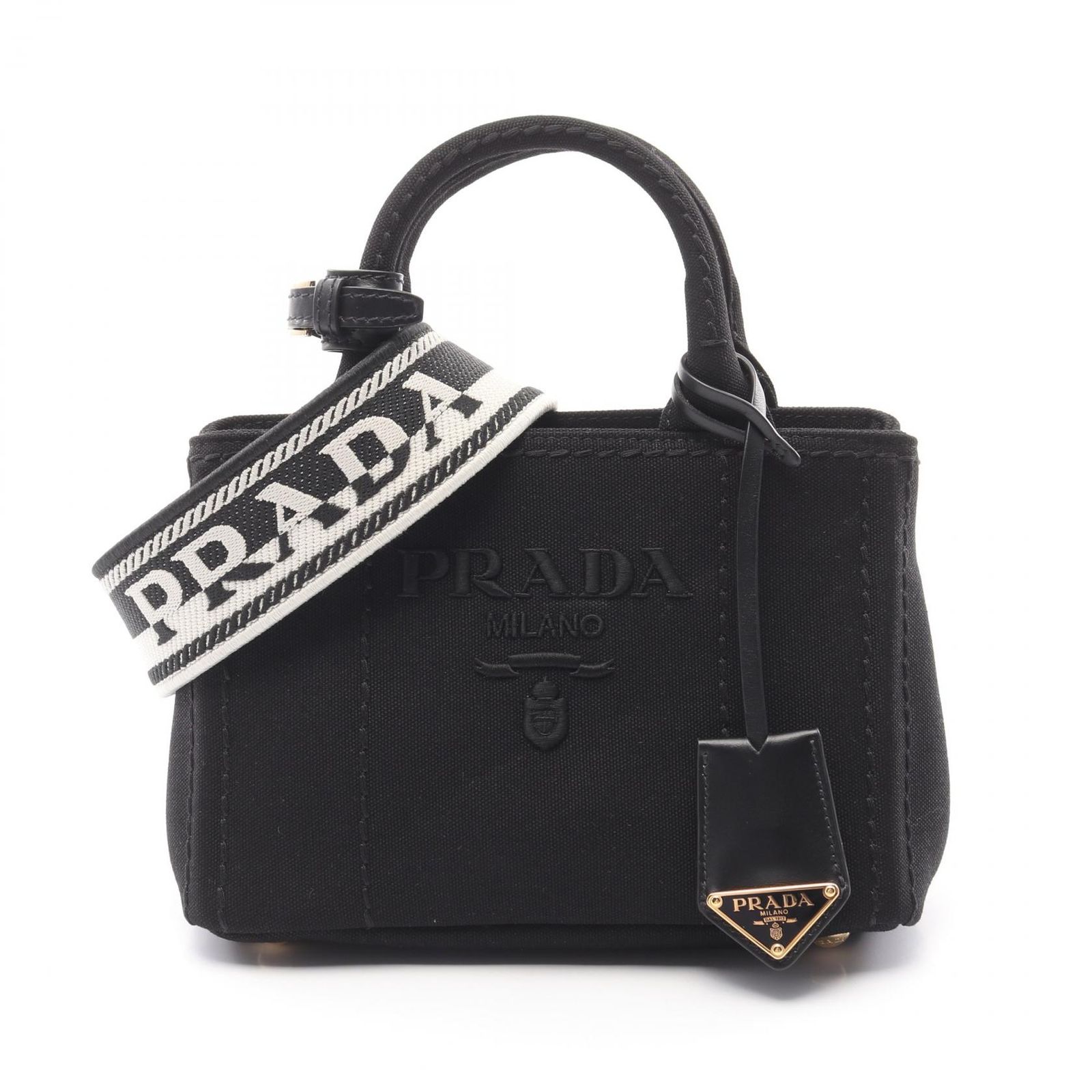 プラダ 1BA038 キャンバス ハンドバッグ PRADA プラダ 1BA038 ブロケード 2WAY ハンドバッグ キャンバス