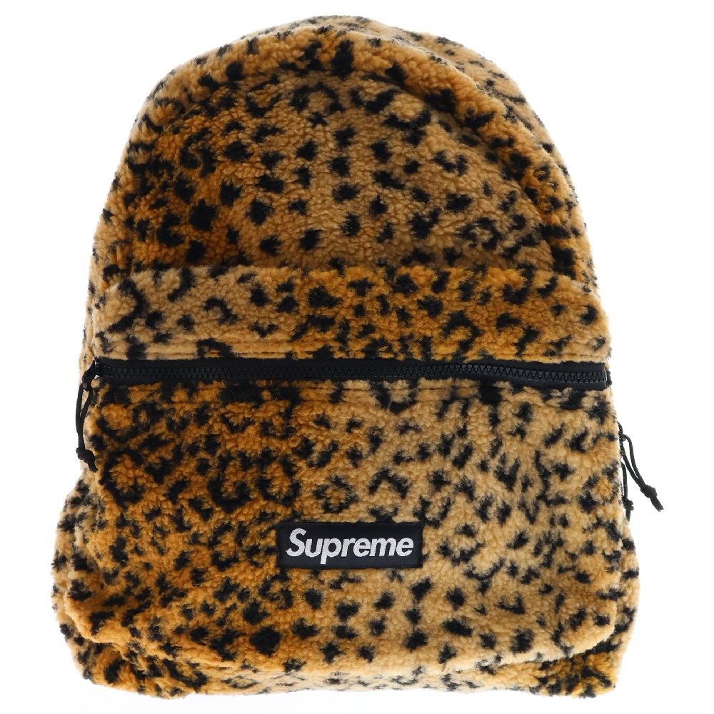 SUPREME (シュプリーム) 17AW Leopard Fleece Backpack レオパード
