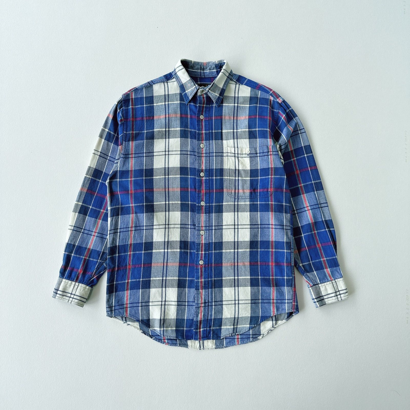 90s エディバウアー 黒タグ ライトネルシャツ Eddie Bauer plaid