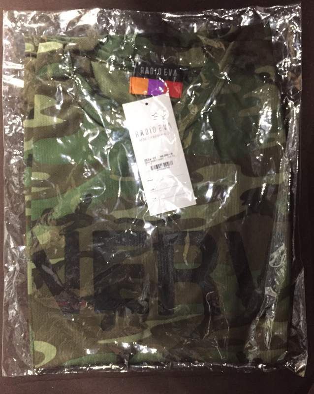 RADIO EVA Tシャツ/NERV WORK T-SHIRT 新世紀エヴァンゲリオン Sサイズ ウッドラン