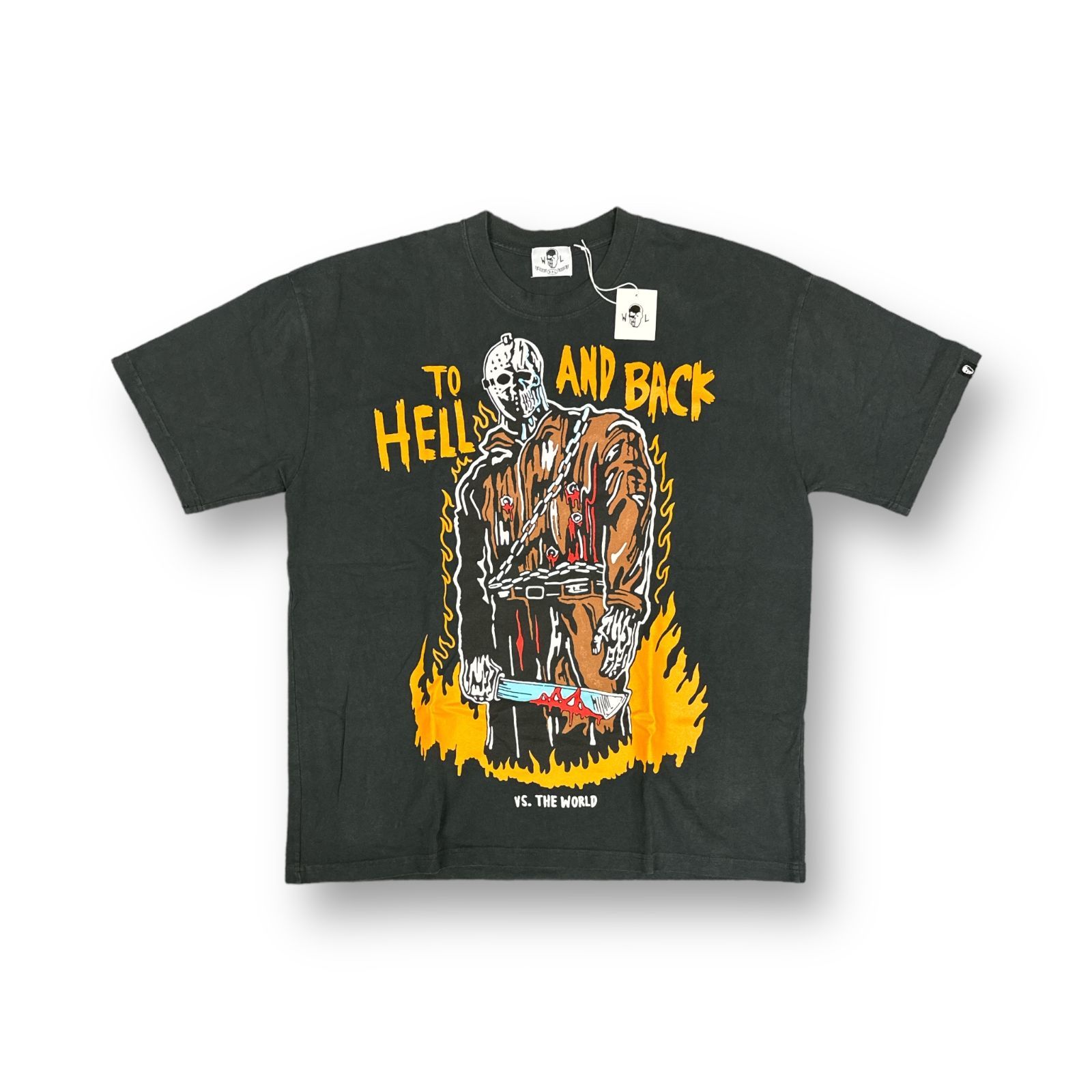 新品 Warren Lotas Hell and Back Remix Tee ジェイソン スカル 