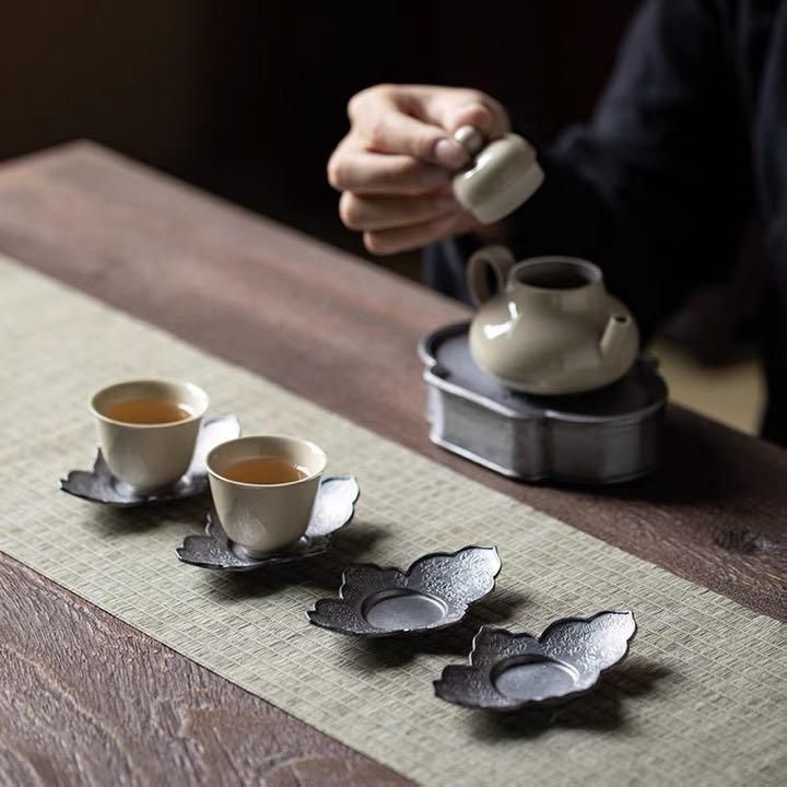 ファッション好きが選ぶ人気ブランドランキング 茶器 茶托 錫製 茶道具 メルカリ - 5客 煎茶道具 工芸品
