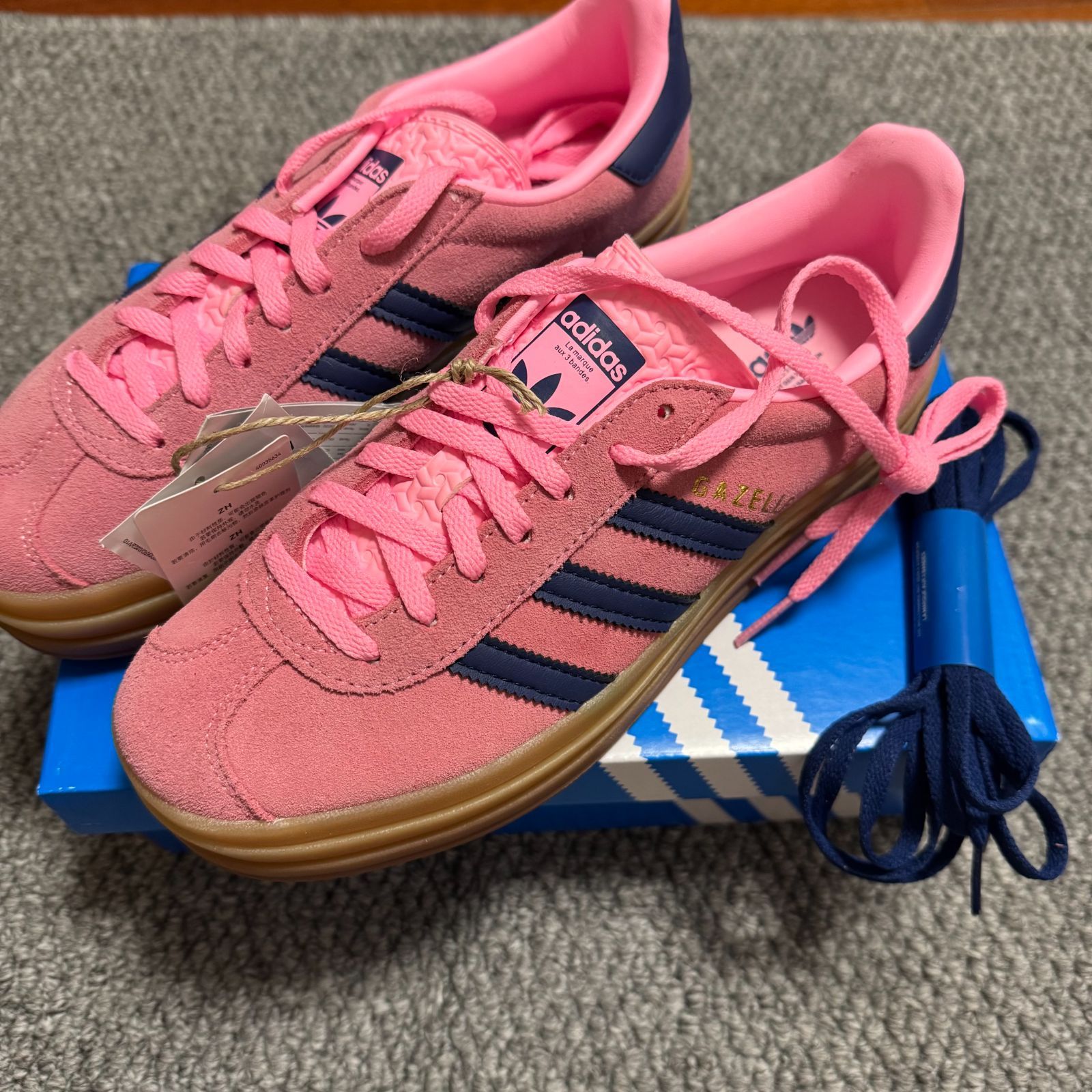 WMNS) アディダス ガゼル ボールド 'ピンク グロー ガム' H06122
