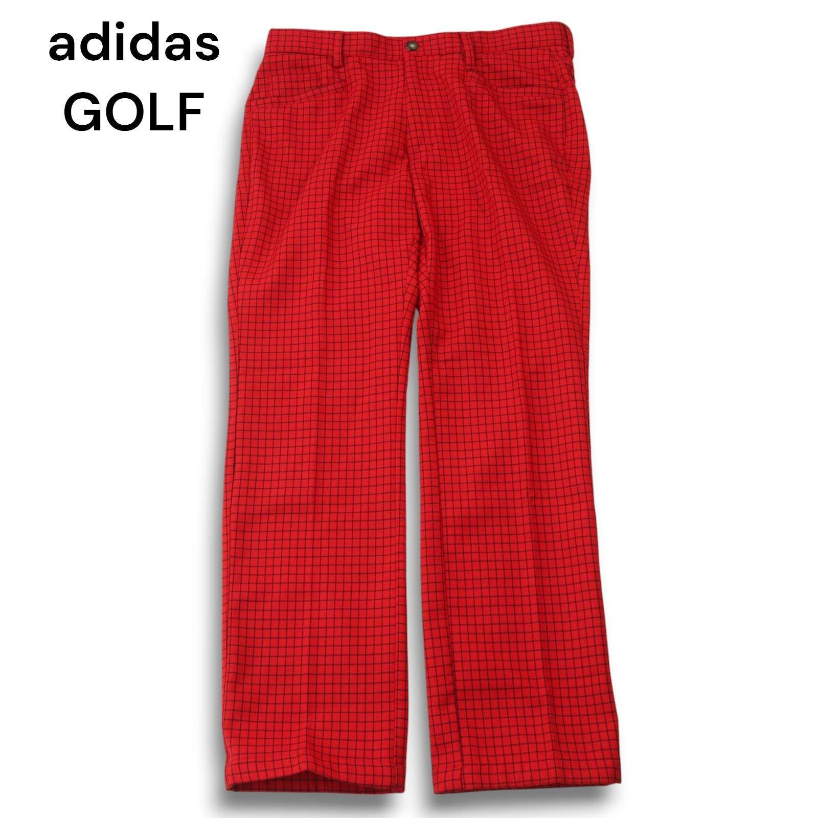 adidas golf アディダスゴルフ チェック柄 パンツ ゴルフ ウェア オリジナルスゴルフ チェック ワイドパンツ【adidas Golf